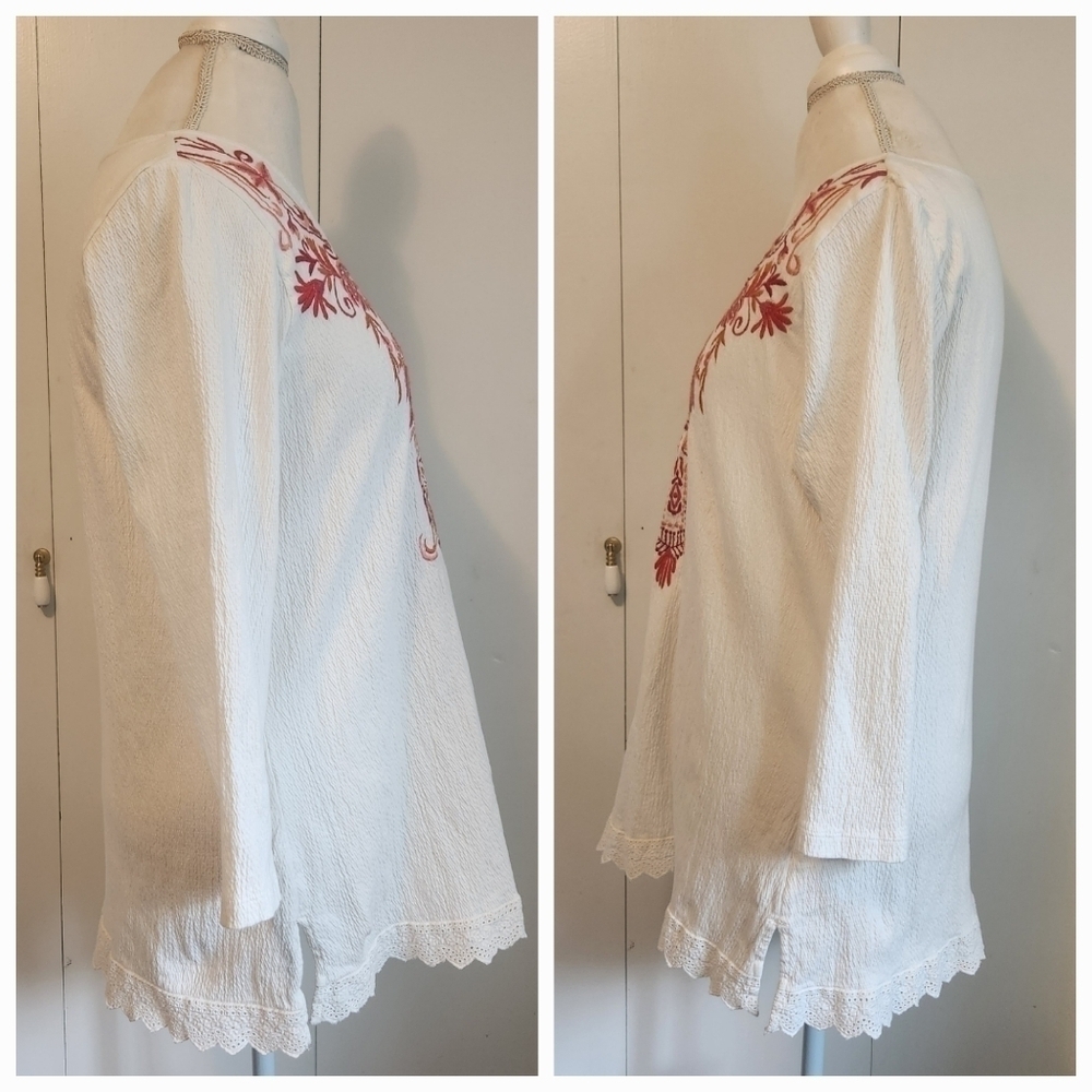 SOFT SURROUNDINGS CANARY ISLAND TUNIC SIZE M - Picture 6 of 8